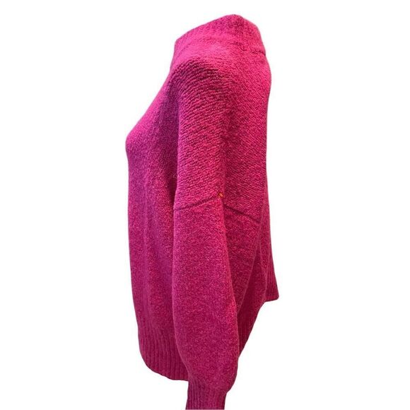 Nine West Women's 2XL Fuchsia Mock Neck Oversized Sweater Pullovers - Picture 5 of 9